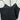 Abound Cami Top Black Ruffle Trim V-Neck Linen Blend Tank Blouse L Abound