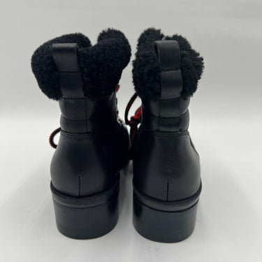 Women’s  Marc Fisher LTD Brylee lug-sole shearling boots in black Size 6M Marc Fisher