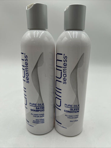 Platinum Seamless Pure Silk Satin Shampoo & Conditioner 8oz Platinum