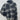 NWT Women’s Thread & Supply Crop Fleece Shirt Jacket in black white plaid Size L Thread & Supply