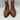 Lucky Brand COSMIO Brown Leather Pointed Toe Side Zip Western Bootie, Size 8.5M Lucky Brand