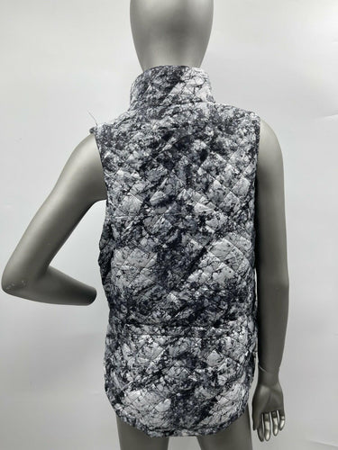 NWT Women’s Kyodan Four Zip Quoted Vest Color Marble Multi Size M