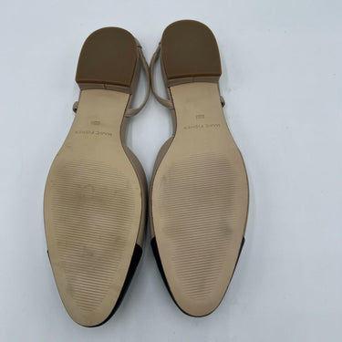 Women’s Marc Fisher Dela Closed Toe Slingbacks Beige Leather Size 9.5M Marc Fisher