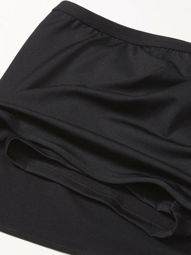 TYR Solid Swim Skort Black Size Size 10