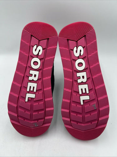 Sorel Kids Whitney II Puffy Mid Boots Grey/Pink Size 4