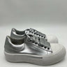 Women’s Alexander McQueen Deck Plimsoll sneakers metallic silver Size 38.5 Alexander McQueen