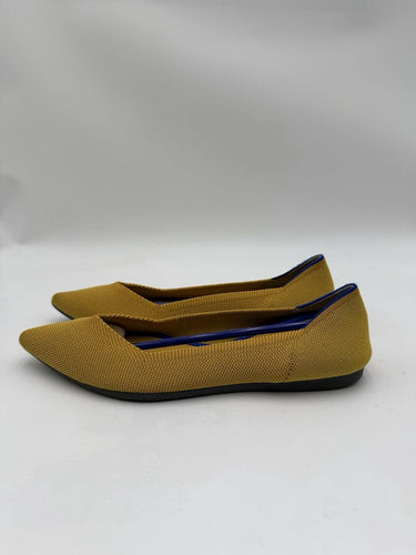 Women’s Rothy's The Point Flat Ballerina Pointed Toe Marigold Yellow Size 7 Rothy's