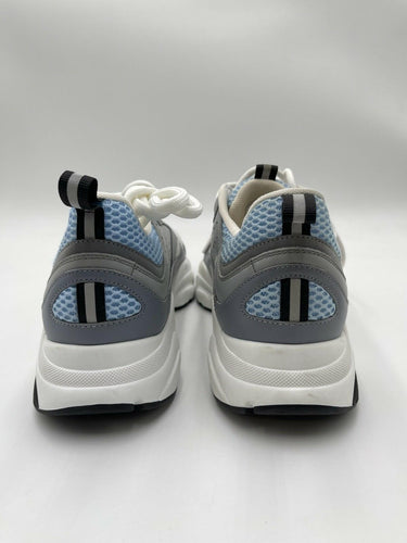 Men’s Christian Dior B22 Sneakers Lace Up Shoes Color White /Blue/Gray Size 41 Dior