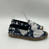 Saint Laurent Hibiscus print espadrilles in blue and white canvas Size 36 Saint Laurent