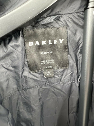 Oakley Mens Fit Lightweight Puffer Jacket Black Quilted  Coat Size S Oakley