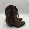 Durango Crush Women's Roasted Pecan Fringed Western Boots Size 7.5M Durango