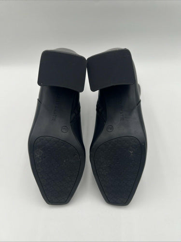 Kelly & Katie FENI Black Synthetic Square Toe Side Zip Ankle Boots, Size 8.5M Kelly & Katie