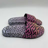 Versace Women's Logo Print Rainbow Multi-Color Pool Slide Flip Flops Shoes 36 Versace