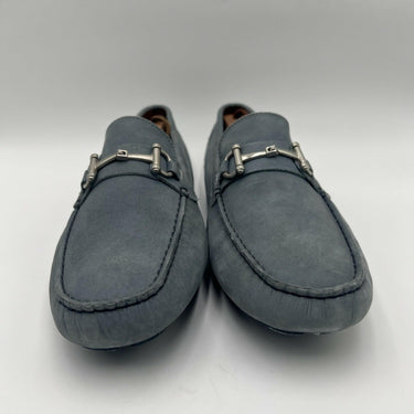 Men’s Saks Fifth Avenue Light Blue suede driving moccasin loafer Size 10.5M Saks Fifth Avenue