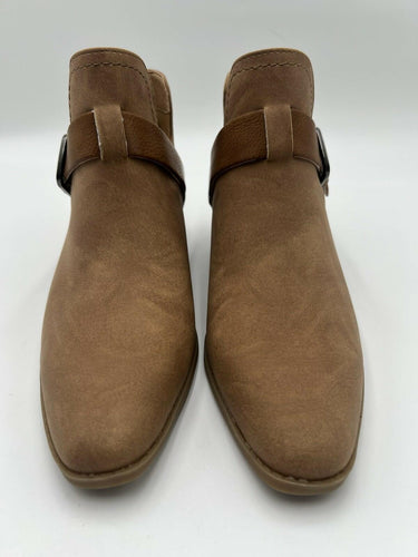 Wonderly Maeve Cognac Buckle Ankle Booties Womens Size 7 M