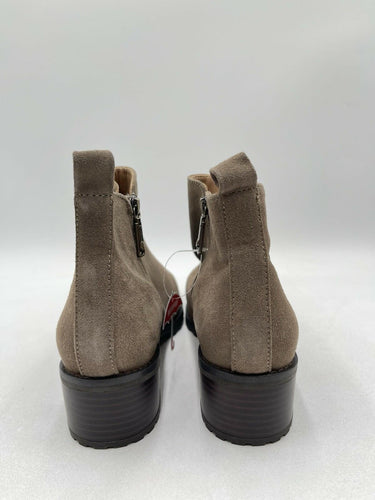 BLONDO WOMEN'S SAMARA ANKLE SIDE ZIP BOOT BROWN SUEDE SIZE 9M