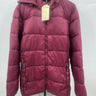 St Johns Bay Jacket Womens Burgundy Puffer Hooded Warm Winter Coat 264-0485 2X St. John's Bay
