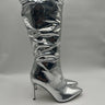 INC Iyonna Women’s Slouchy Over-The-Knee Boots Silver Size 10M INC