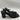 ALOHAS Black Strappy Block Heel Sandals Square Toe Leather Gold Buckle Womens 42 Alohas