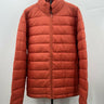 St Johns Bay Jacket Mens Puffer Orange Lightweight Packable Quilted XL St. John's Bay