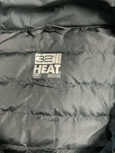 32 Degrees Heat Mens Packable Puffer Jacket Lightweight Black Size S