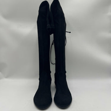Women’s Stuart Weitzman Lowland over-the-knee Black Suede boots Size 7.5M Stuart Weitzman