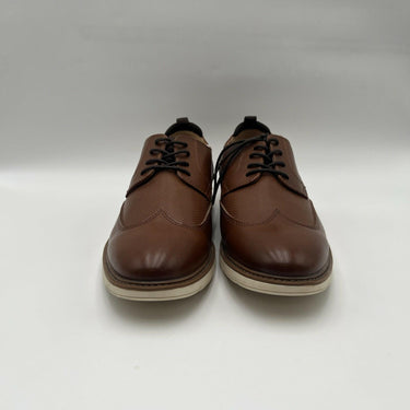 Mix No.6 FINLEE Brown Synthetic 4-Eye Low Top Wingtip Oxfords, Size 12M Mix No.6