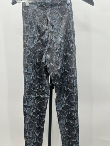 Commando Faux Leather Leggings Steel Python Snakeskin Animal Print NWT - Size S