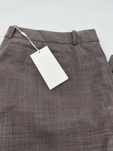 NWOT BOSS Hugo Boss Womens Brown Dress Pants Trousers Straight Leg  Size 10 Boss