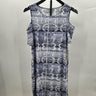 Tart Collections Womans Dress Cold Shoulder Blue Geometric Print Size S Tart Collections