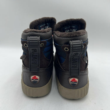 Pajar Peacemaker Faux Fur Lined Leather Sneakers Brown Size 9-9.5
