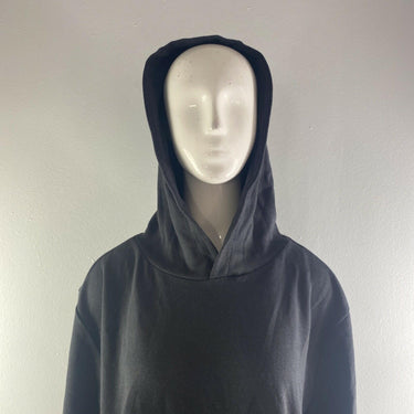 NWT JEFF Mens Solid Pullover Hoodie Black Size L