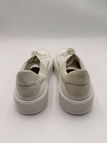 Alexander McQueen Deck Plimsoll sneakers in white canvas Size 41D Alexander McQueen