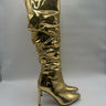 INC Women’s IYONNA Tall Over-The-Knee Boots Gold Size 6M INC International Concepts