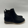 Kelly & Katie Ashton Wedge Bootie Women's Black Leather Size 6 M Kelly & Katie