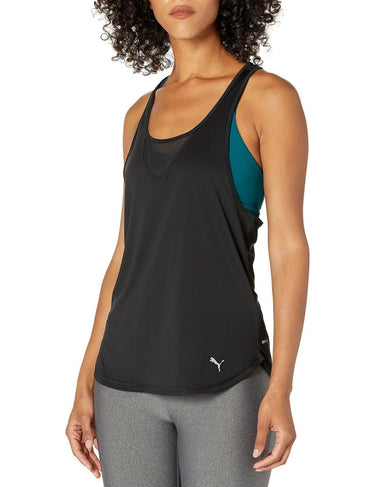 PUMA Women's Run Cooladapt Tank, Black, Medium PUMA