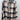 Gibson Plaid Tunic Blouse Pink Navy Check Pleated Button Up Boho L Gibson