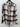 Gibson Plaid Tunic Blouse Pink Navy Check Pleated Button Up Boho L Gibson