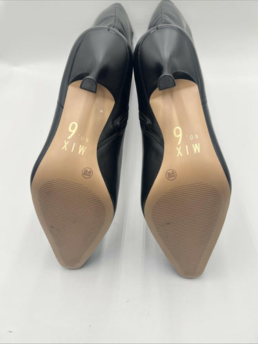 Mix No. 6 Women’s Nole Knee High Side Zip Boots Black Size 9W WC Mix No. 6