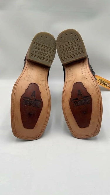 Corral Men's Embroidery Cowhide Western Boots Size 11.5D Corral