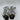 Valentino Garavani Rockstud metallic leather sandals in silver Size 37 Valentino