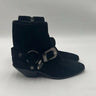 Women’s Saint Laurent West 45mm Harness Black suede ankle boots Size 35.5 Yves Saint Laurent