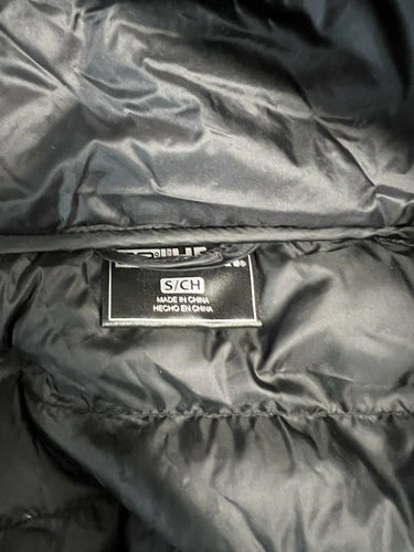 32 Degrees Packable Puffer Jacket Hooded Lightweight Mid Length Black Size S
