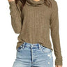 BP. Cozy Ribbed Turtleneck Top XS Olive SIZE XS BP.