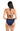 La Blanca Women's Rouched Halter Bikini Swimsuit Top, Indigo Size 10 La Blanca