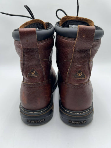 Rocky Ironclad 8” RWP waterproof work boots Brown Leather Size 13W