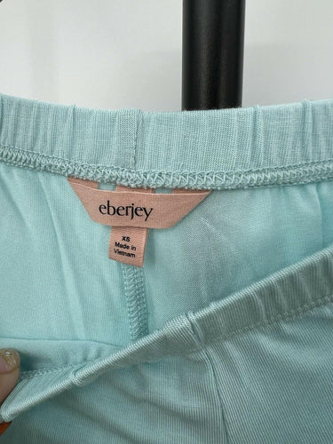 Eberjey Gisele TENCEL Modal Long Pajama Lounge Pants Aqua Mint - Size XS