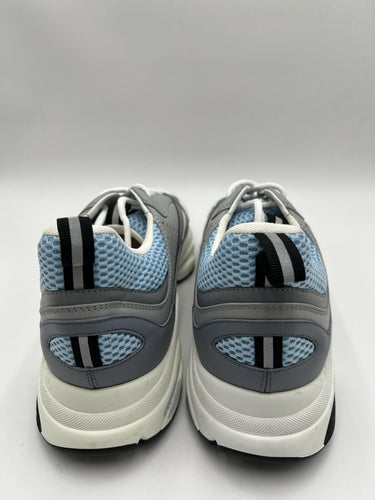 Dior B22 Low Top Lace Up sneakers Mesh/Leather in white / blue / Gray Size 49 Dior