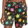 BP Satin Shorts, Black Multi Shooting Stars Size S B.P