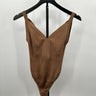 Johana Ortiz tan ribbed Woman’s bodysuit Size XS Browns